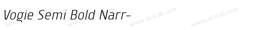 Vogie Semi Bold Narr字体转换